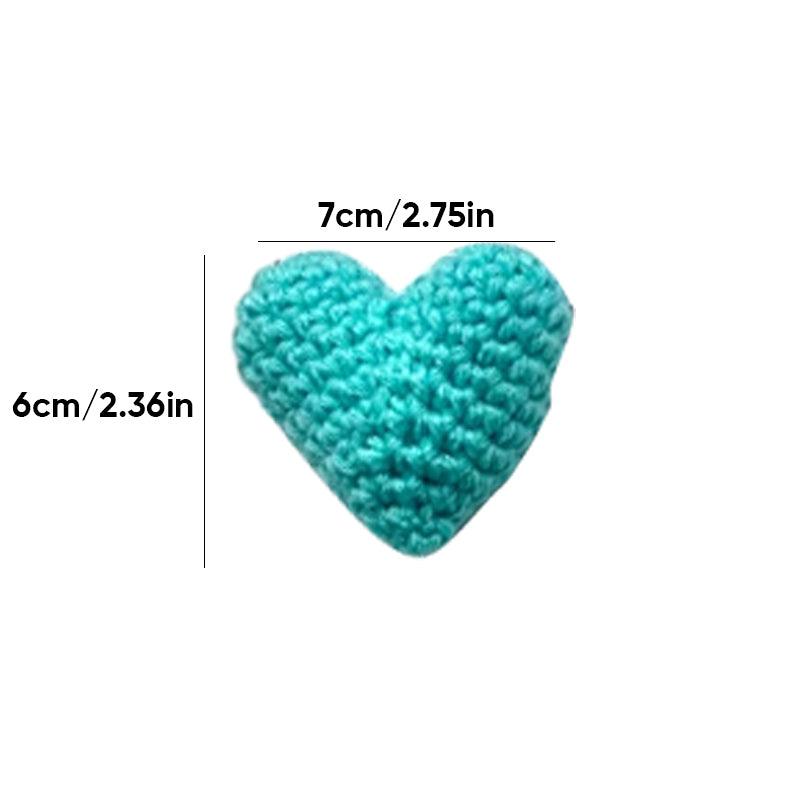 Handmade Crochet Heart Shaped Bag