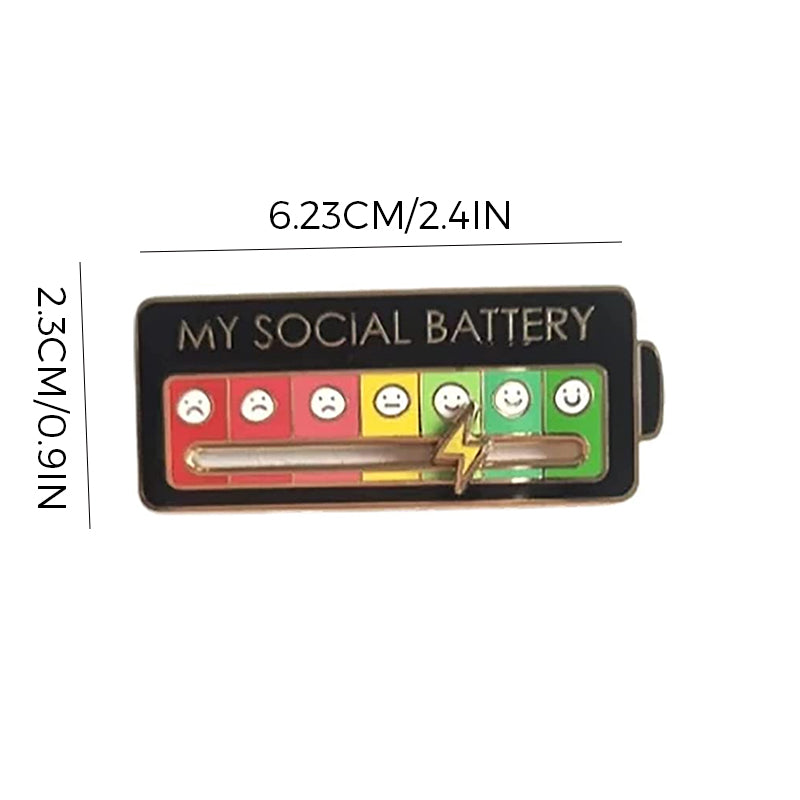 Colorful Mood Indicator Pin Badge