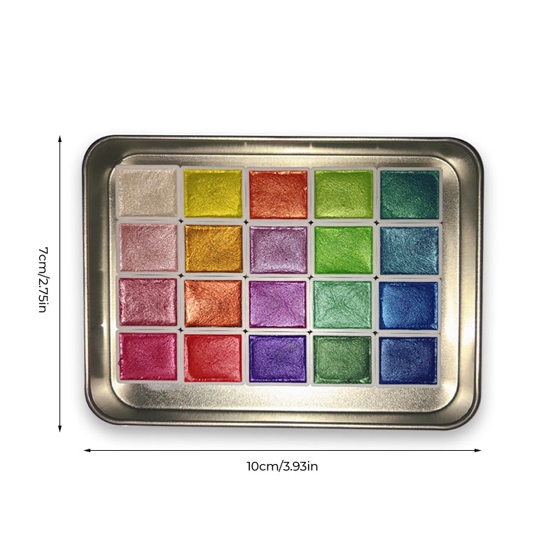 Vibrant Watercolor Art Paint Set 20 Colors