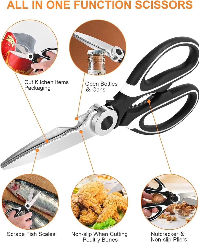 Premium Kitchen Shears for Cooking and Prep