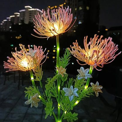 Colorful Outdoor Solar Flower Lamp