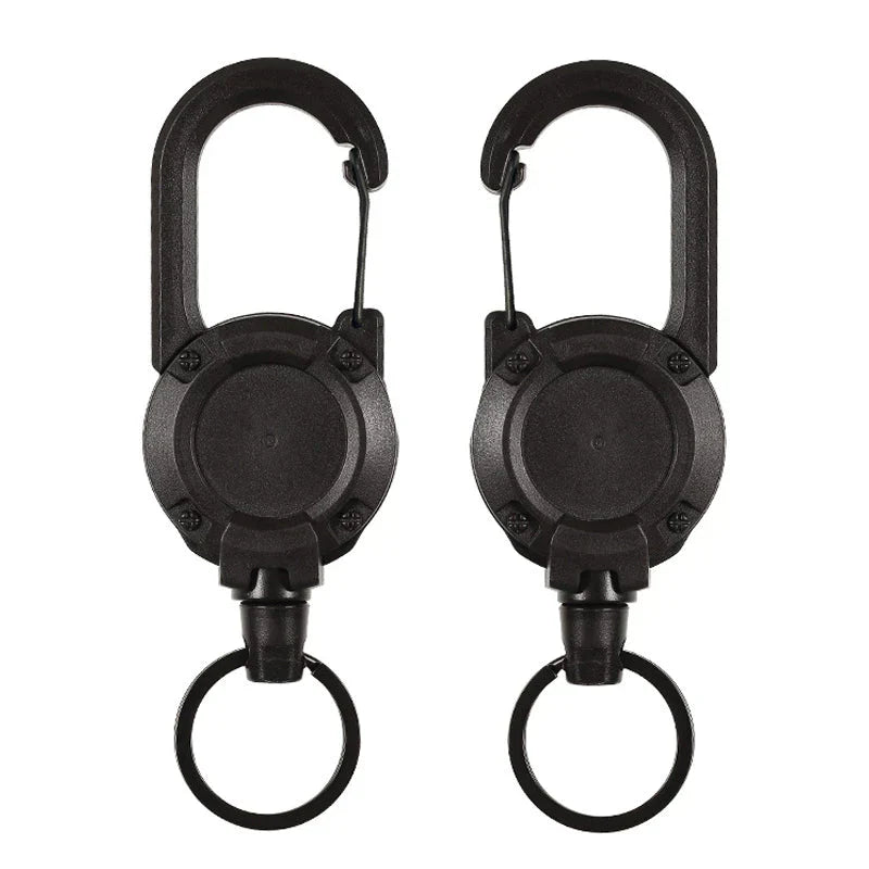 Retractable Outdoor Keychain with Steel Cable