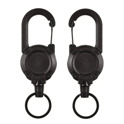 Retractable Outdoor Keychain with Steel Cable