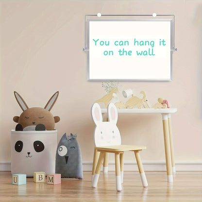 Double Sided Magnetic Whiteboard for Home and Office