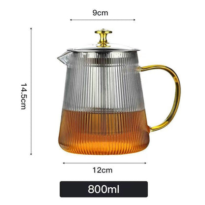 Clear Borosilicate Glass Teapot – Sleek Design