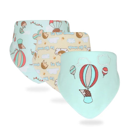 Adorable Baby Bib Scarf Set - Gentle Cotton Cloth