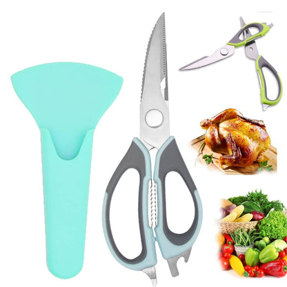 Premium 5-in-1 Kitchen Shears for Easy Food Cutting - Fesara