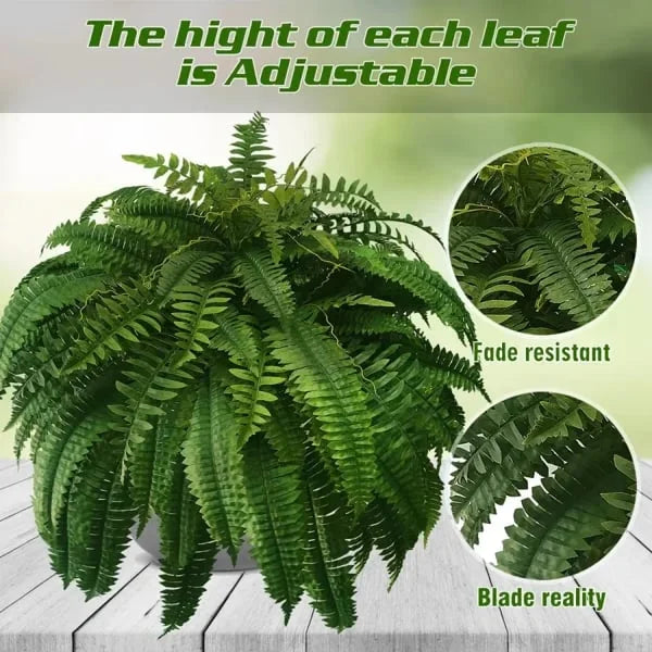 Durable Outdoor Artificial Boston Fern Plant