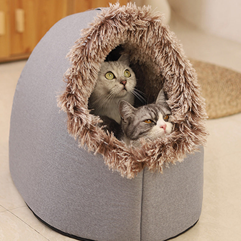 Fesara Plush Pet Hideaway Bed