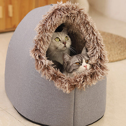 Fesara Plush Pet Hideaway Bed