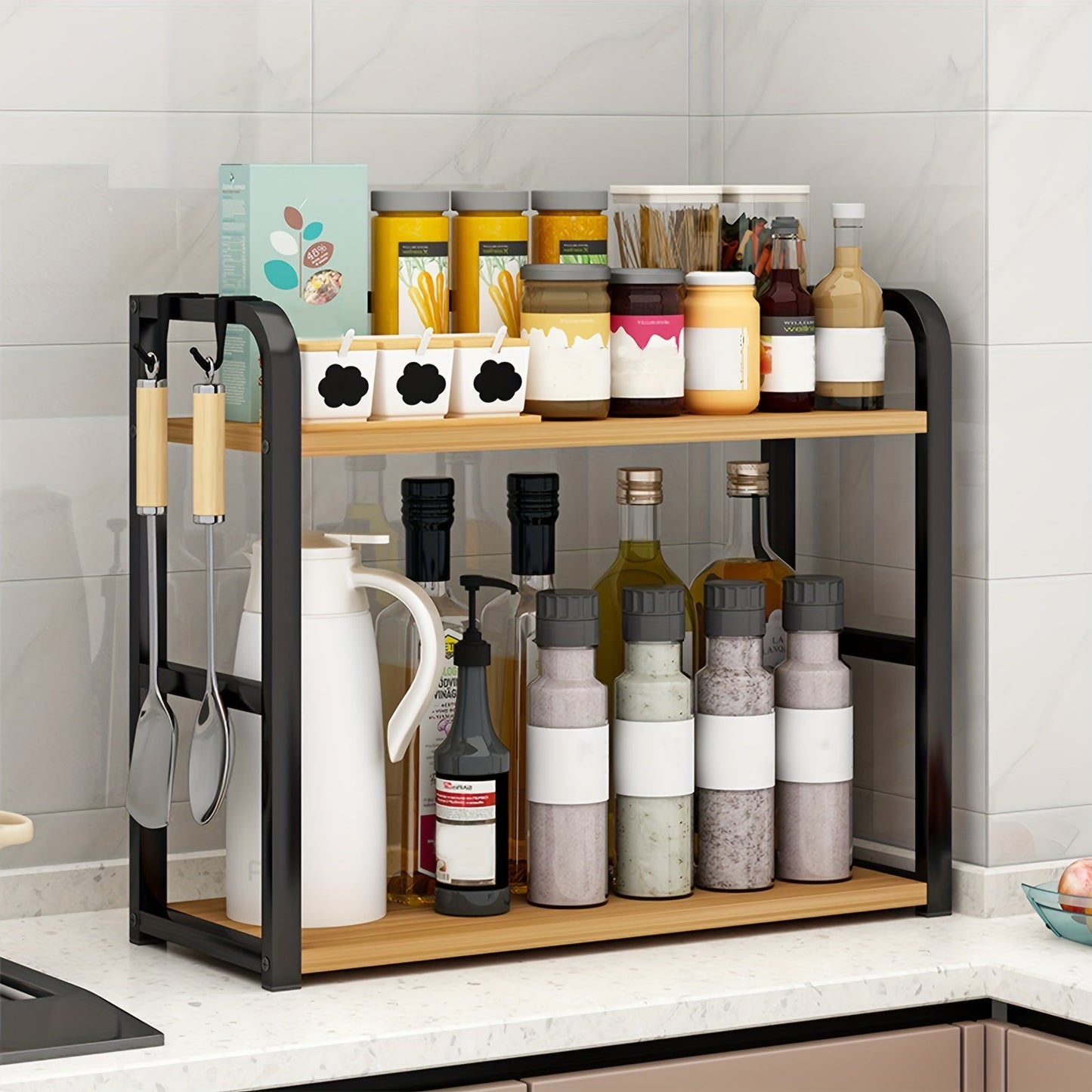 Modern Stainless Steel Kitchen Shelf - Fesara