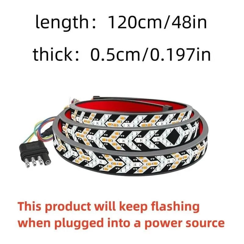 Fesara | 48-inch Dual Color LED Tail Light Strip – Ultra Bright Car Signal Light