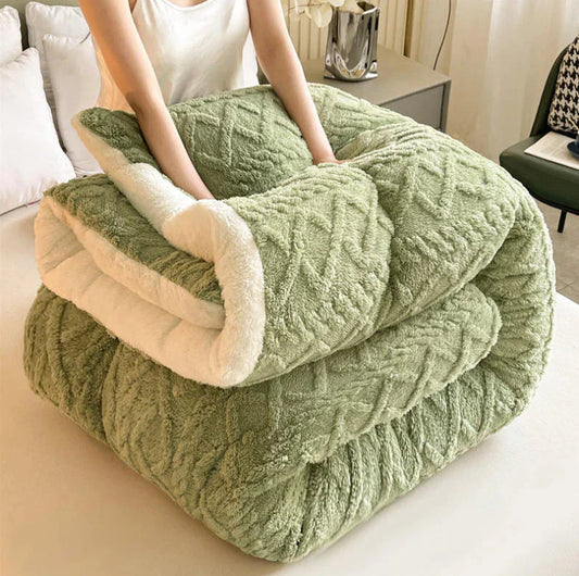 Soft Plush Winter Duvet Cover - Warm Fleece Bedding Set - Fesara