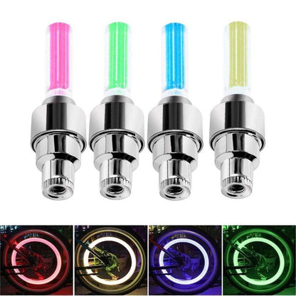 Bright Car Wheel LED Valve Stem Caps (2 Pack)