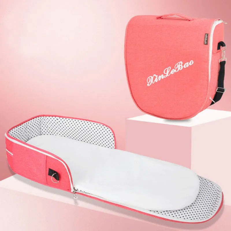 Portable Baby Travel Bed with Net and Carry Bag