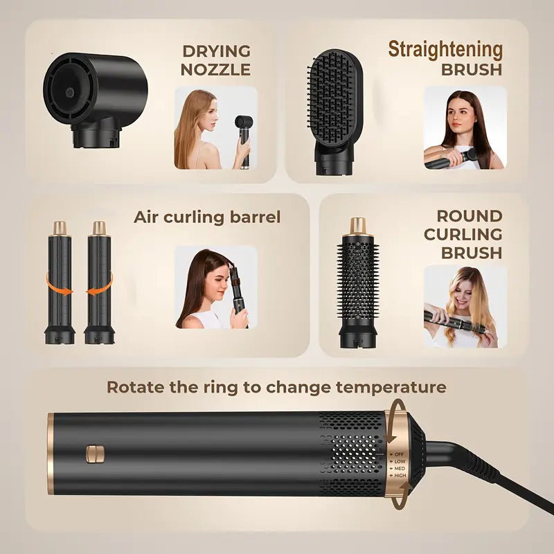 Multi Functional 5 in 1 Hair Styler Kit