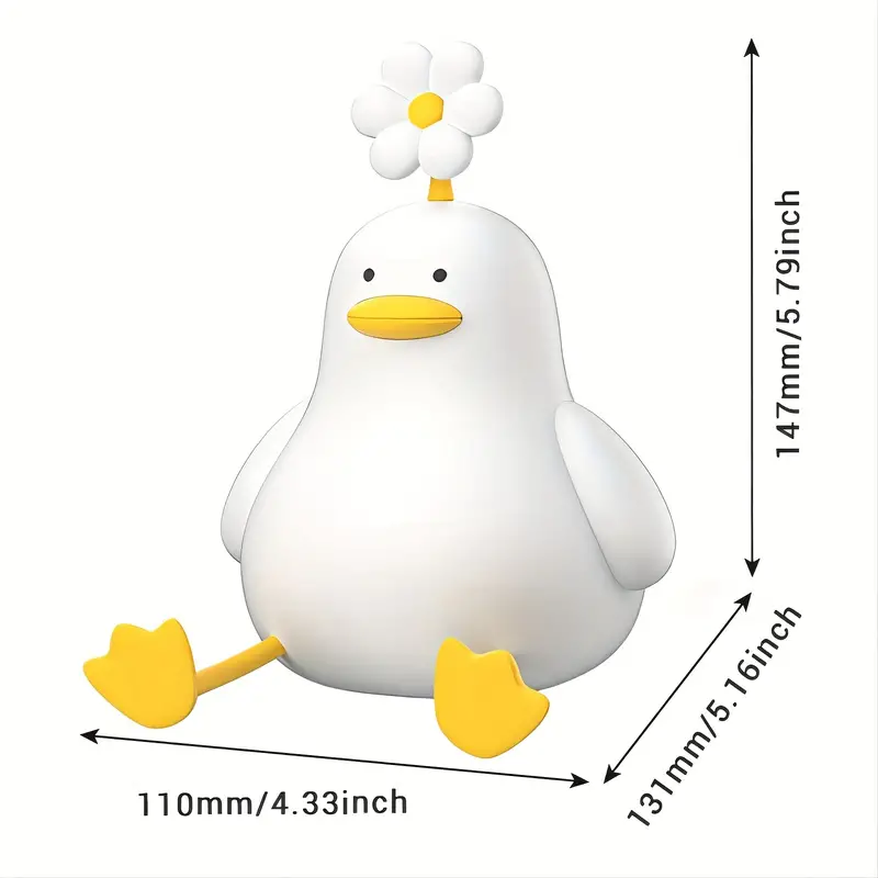 Cute Duck Shaped Bedside Lamp