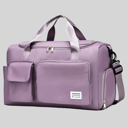 Large Waterproof Sports Duffel Bag with Shoe Pocket