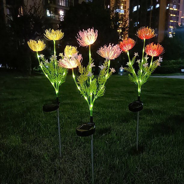 Colorful Outdoor Solar Flower Lamp