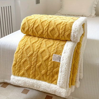 Cozy Soft Plush Throw Blanket for Home Decor