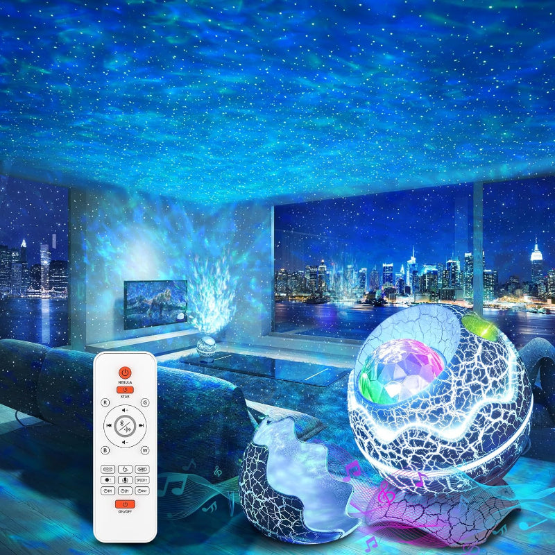 Cosmic 4-in-1 Star Galaxy Night Light with Bluetooth Sound - Fesara