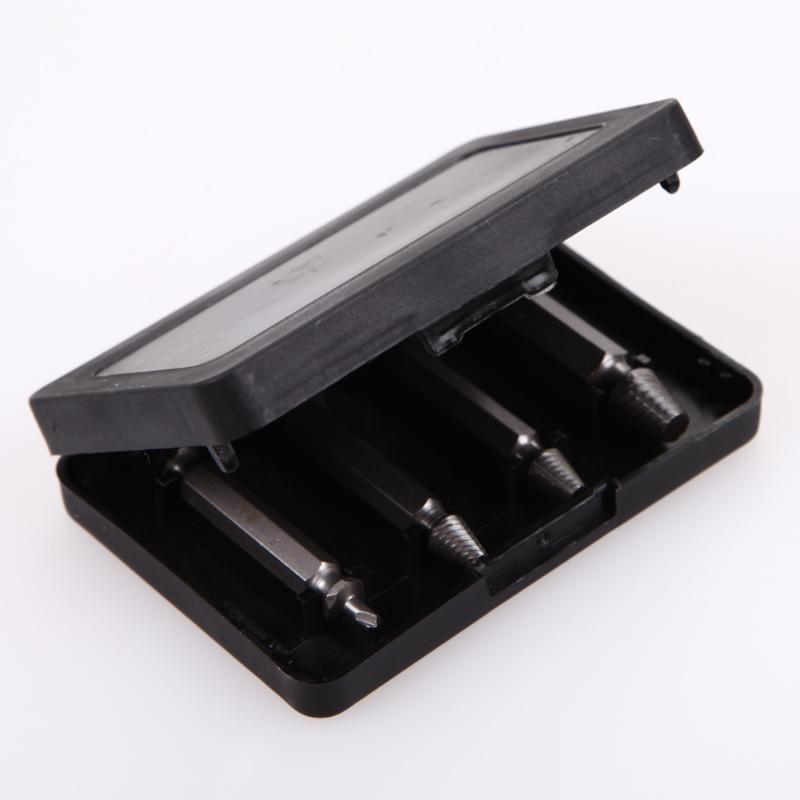 Easy Out Screw Remover 4Pc Set Double Ended Drill Bits