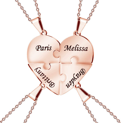 Customizable Heart Shaped Family Tree Necklace