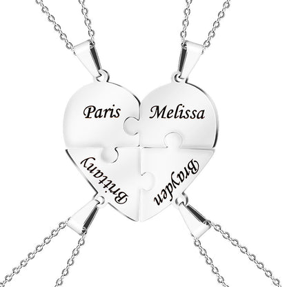 Customizable Heart Shaped Family Tree Necklace