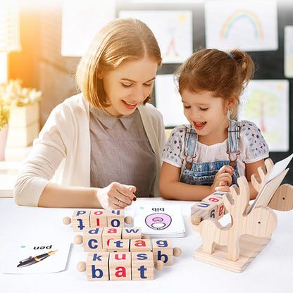 Wooden Educational Reading Blocks