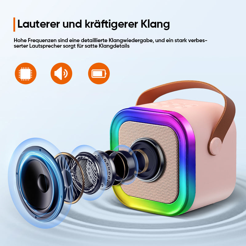 Fun Kids Portable Karaoke Machine with Wireless Mics