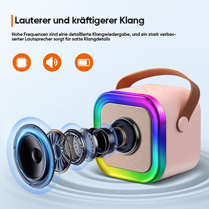 Fun Kids Portable Karaoke Machine with Wireless Mics
