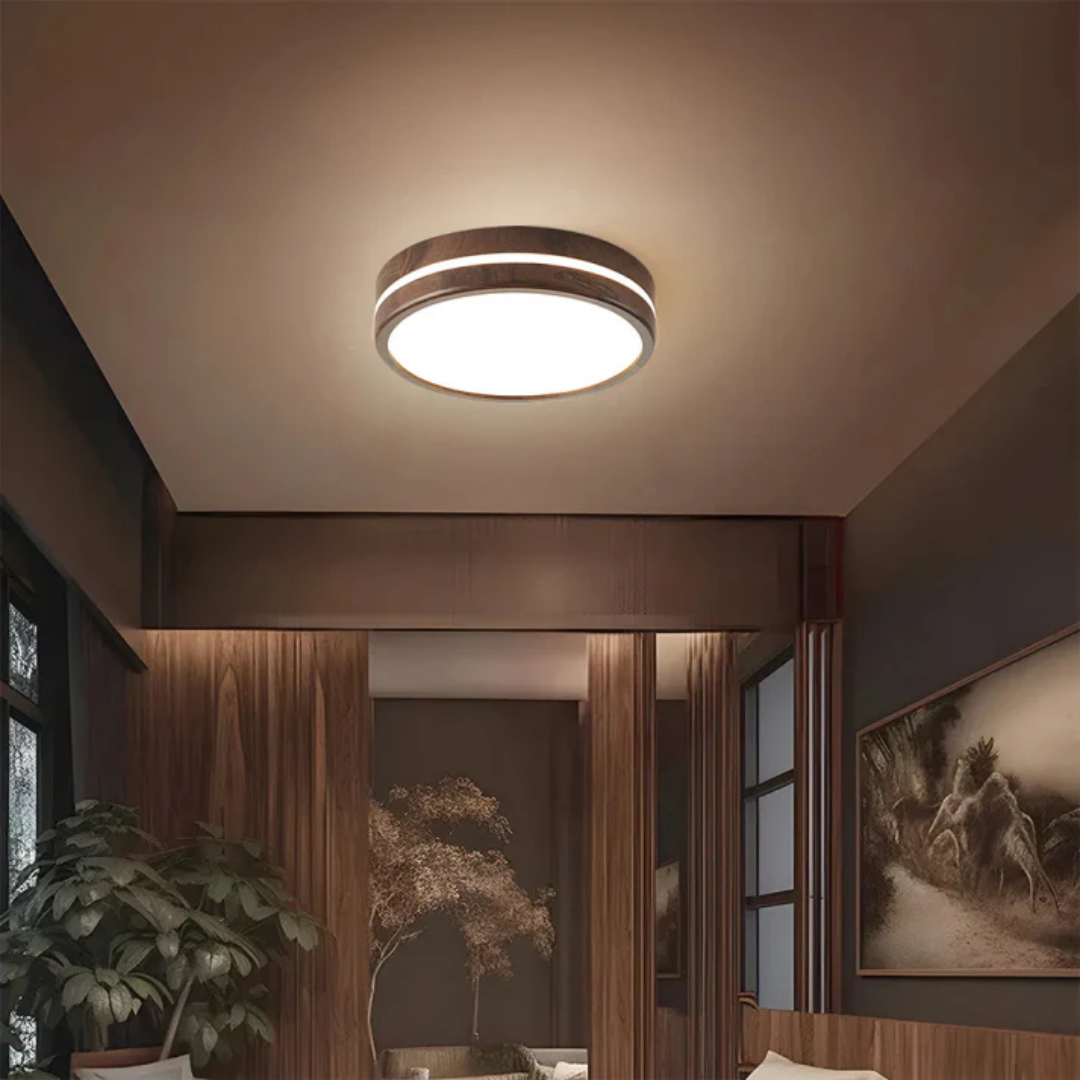Modern Wood LED Ceiling Light