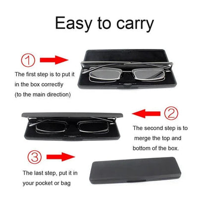Portable Unisex Travel Folding Reading Glasses