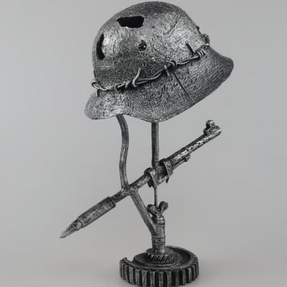 Rustic Metal Helmet Desk Lamp – Classic Vintage Home Lighting