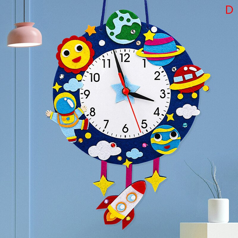 Shining Night Sky Wall Clock - Fesara