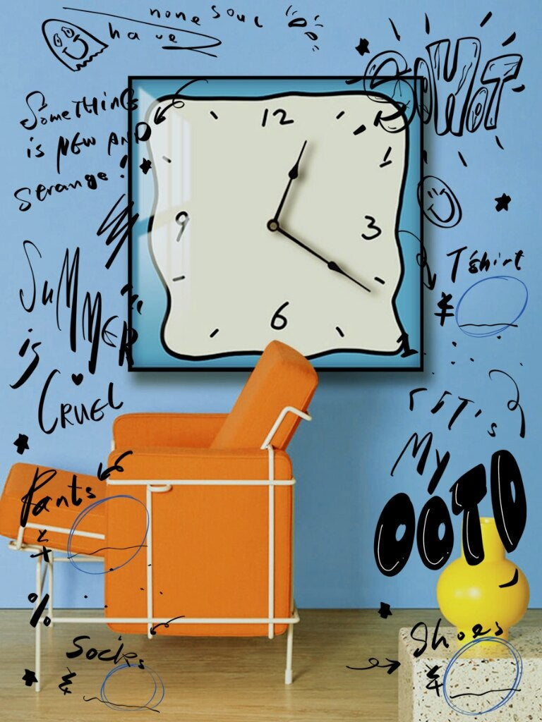 Unique Modern Metal Clock