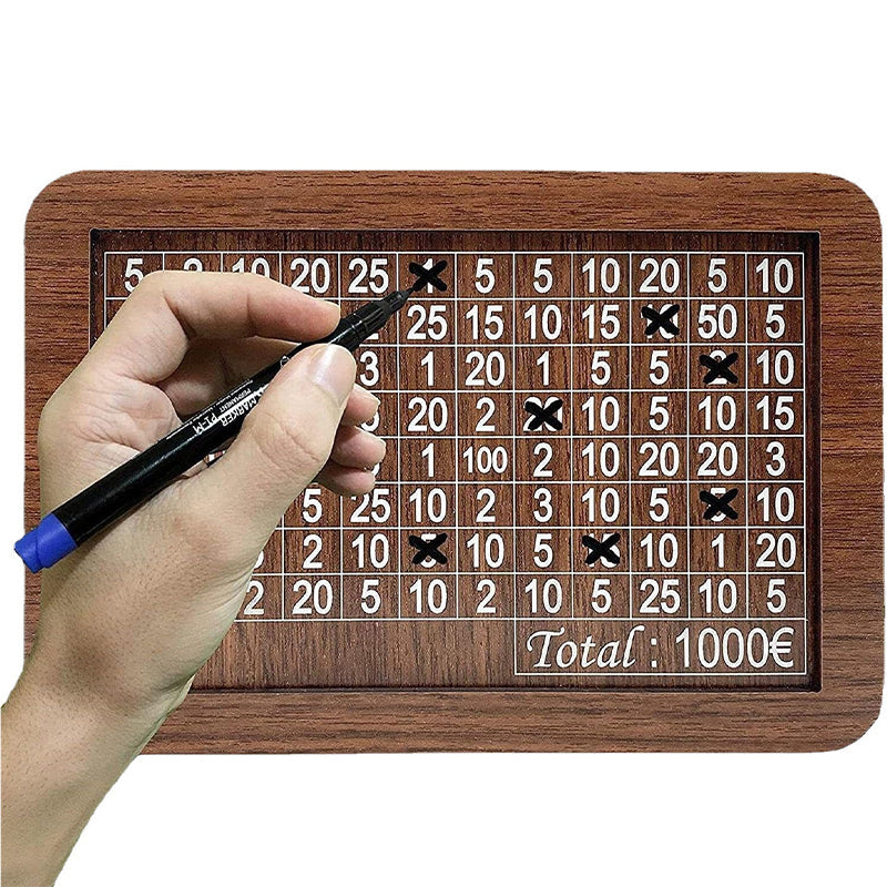 Classic Wooden Coin Bank Counter