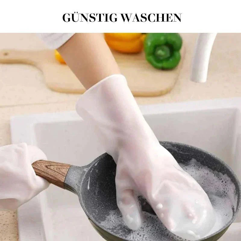 Practical Dishwashing Silicone Cleaning Gloves - Fesara