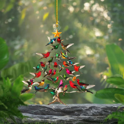 Colorful Bird Christmas Tree Ornament