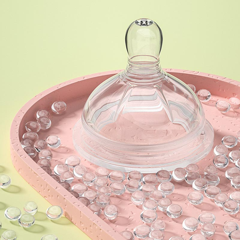 Gentle Baby Bottle with Silicone Nipple - Safe Anti Colic