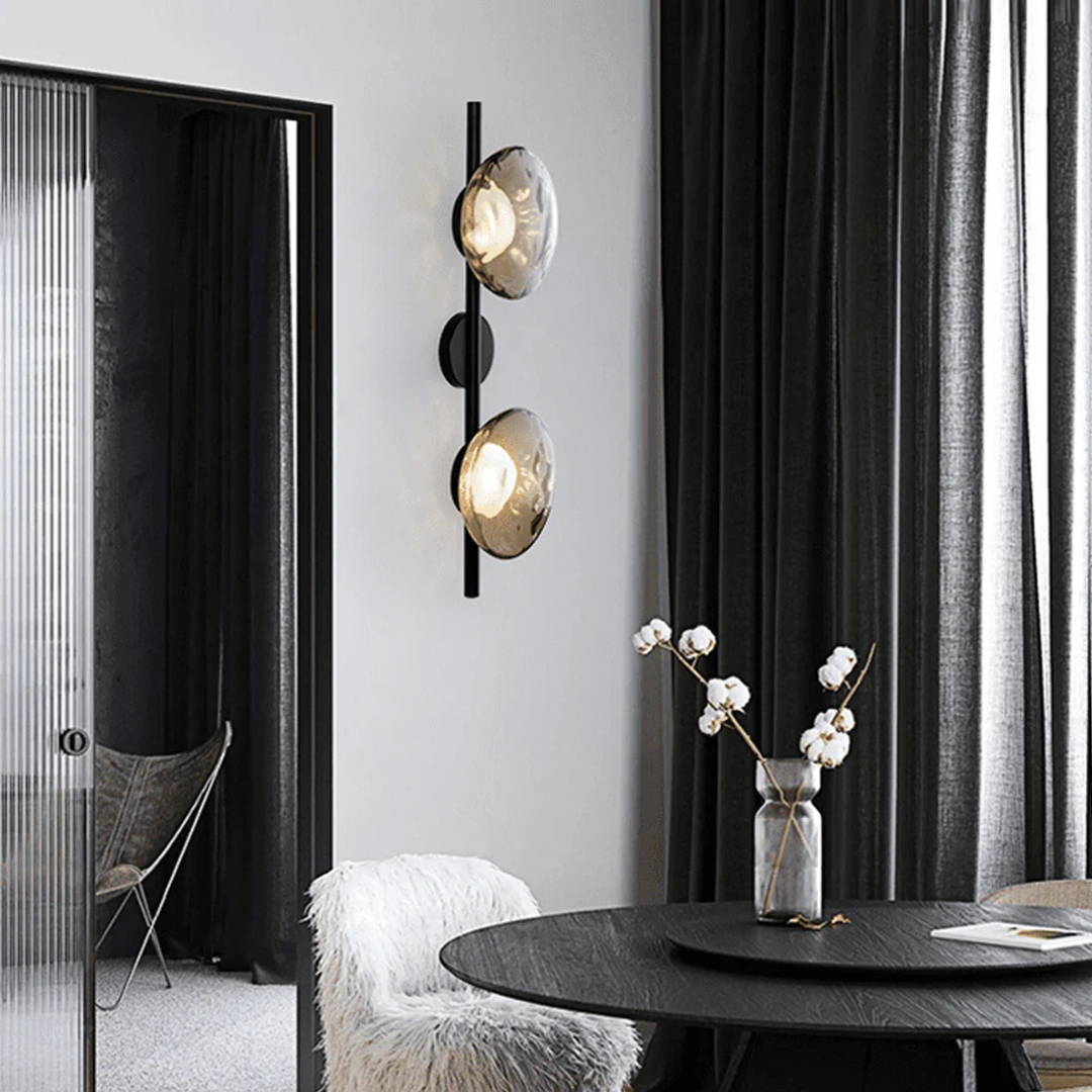 Elegant Glass Panel Wall Light