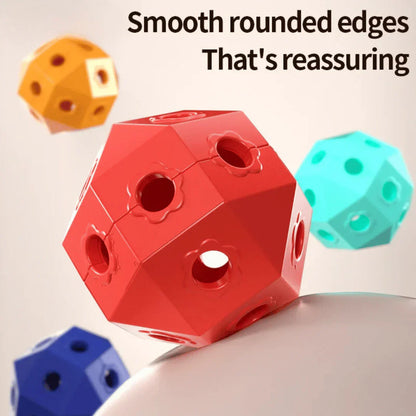 Colorful Interlocking Construction Beads
