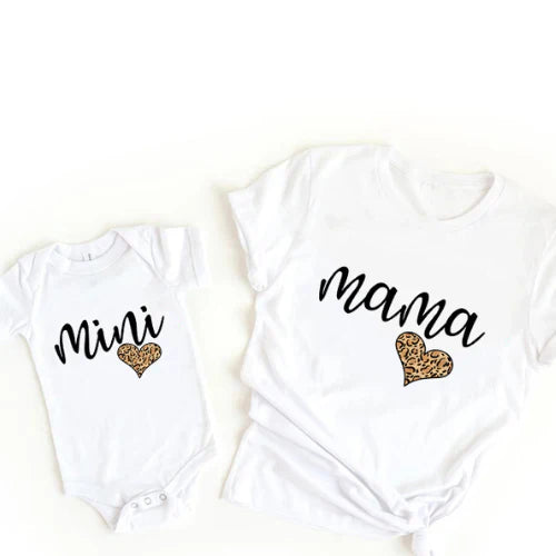 Colorful Mommy & Me Rainbow Tee Set