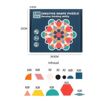 Colorful Geometric Puzzle Toy