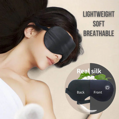 Warm Rechargeable Sleep Eye Mask Compact Cordless Design