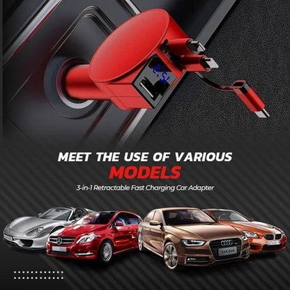 Quick 3 Port USB Car Charger