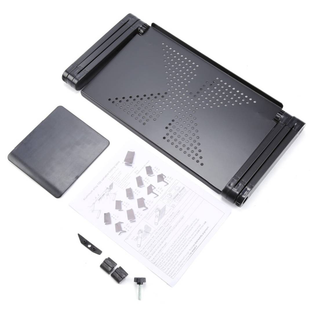 Portable Folding Laptop Desk Stand with Cooling Fan