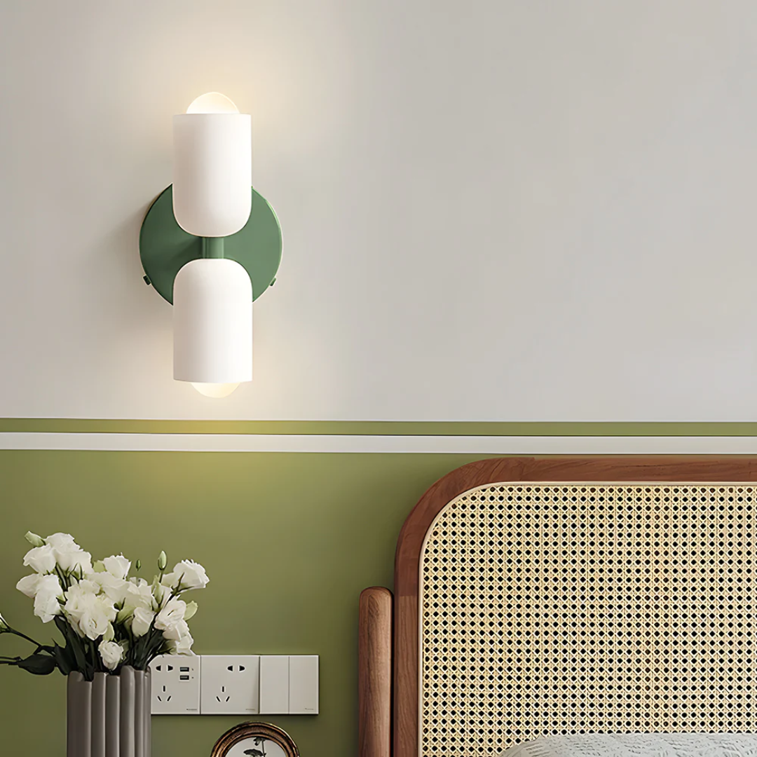 Contemporary Dual Head Wall Light