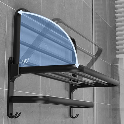Space Saving Foldable Bathroom Towel Holder Rack