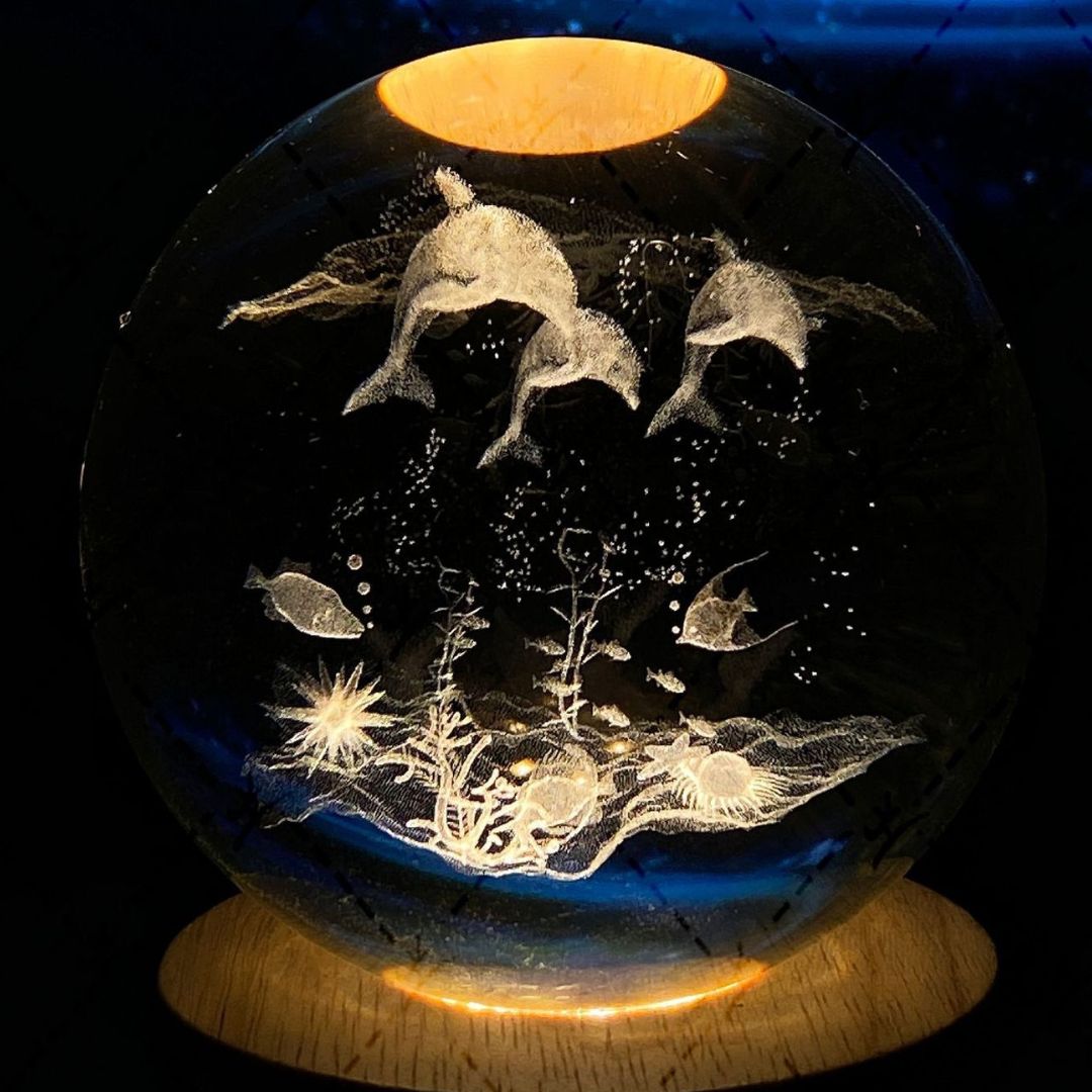 Shining Lunar Glass Orb